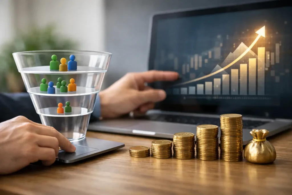 Como otimizar funil de aquisição com lucro