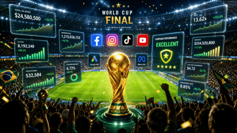 Agência de Tráfego Pago Nagase projeta forte alta no custo da mídia digital durante a Copa do Mundo 2026