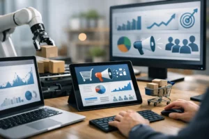 Guia de automação comercial com anúncios